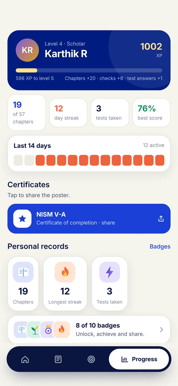 Certificate: Finish, and share it.